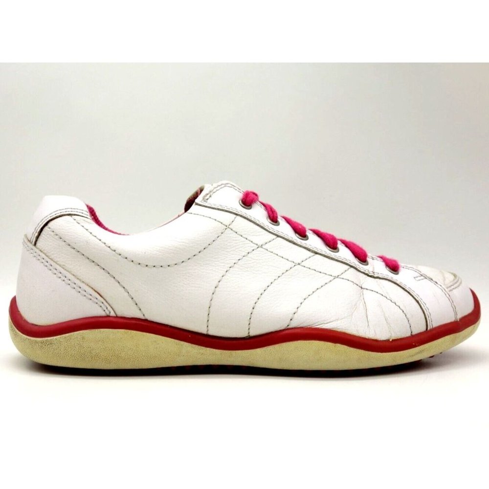 Foot Joy FJ Lo Pro White Leather Lace Up Spikeless Golf Shoes Women's 8 M